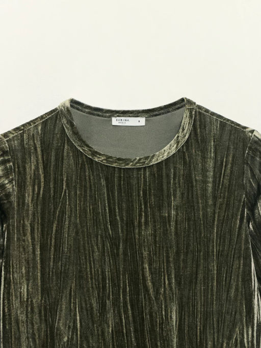 Футболка с коротким рукавом из бархата / Zarina