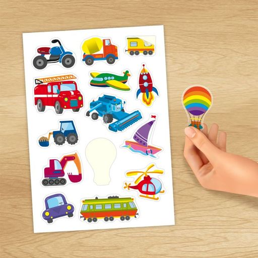 Книжка-картинка с многоразовыми наклейками арт. 51511/ 10 Транспорт - Феникс+ фото 4