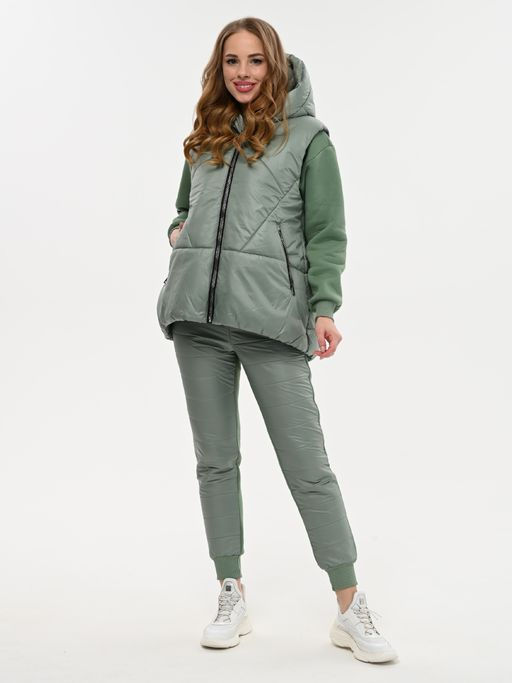 Утепленный жилет oversize - А+б коллекция фото 41