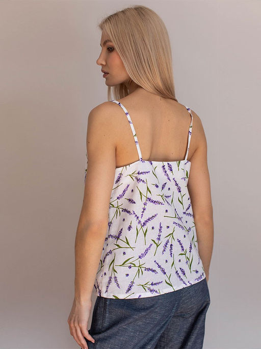 топ майка лен, хлопок - Волтри фото 2