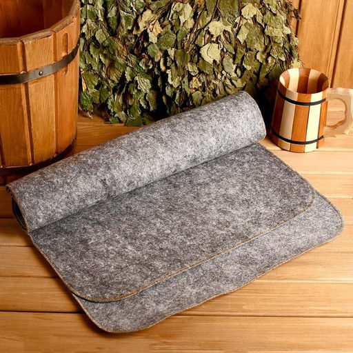 Лежак для бани Классический, войлок, темный, 150х50см - Добропаровъ фото 10