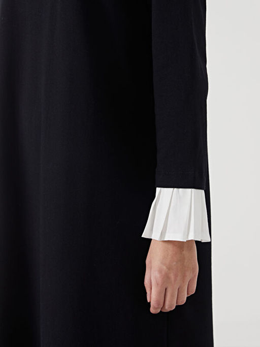 Bisiklet Yaka Elbise