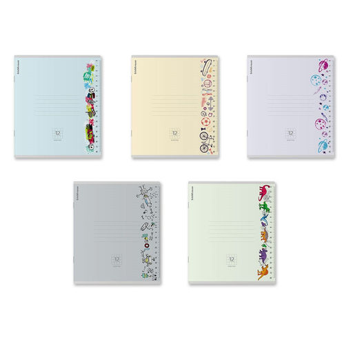 Цена за 2 шт. Тетрадь 12л. ErichKrause клетка "Ruler Hobby" (60528) обложка - мелованный картон