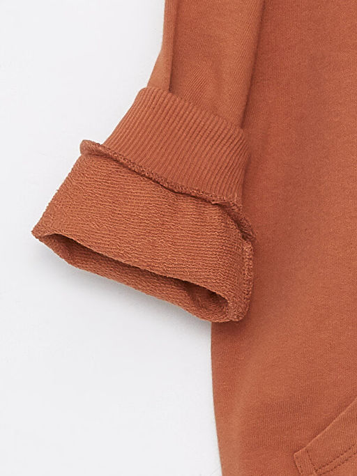 Bisiklet Yaka Bask?l? Erkek Bebek Sweatshirt - Waikiki фото 3
