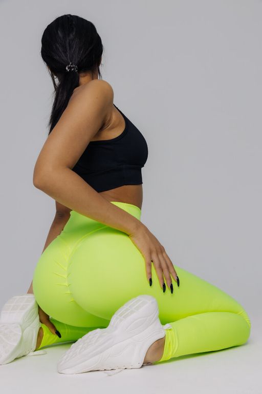 Лосины Scrunch Neon yellow - Forstrong фото 3