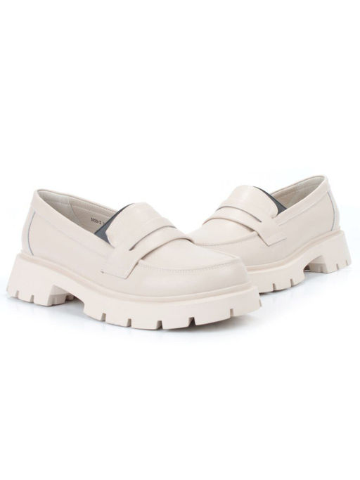 03-5920-2 BEIGE Лоферы женские (натуральная кожа) - Фабричный китай фото 12
