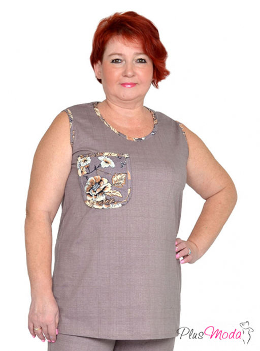 Майка Модель №1509 размеры 44-84 - Plusmoda фото 8