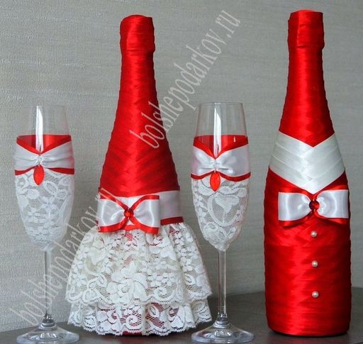 Лента атласная 5 см*25 ярд (SF-1355) красный №026 - No name фото 2