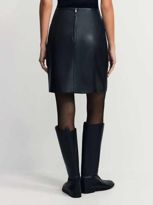 Юбка мини из искусственной кожи / Zarina