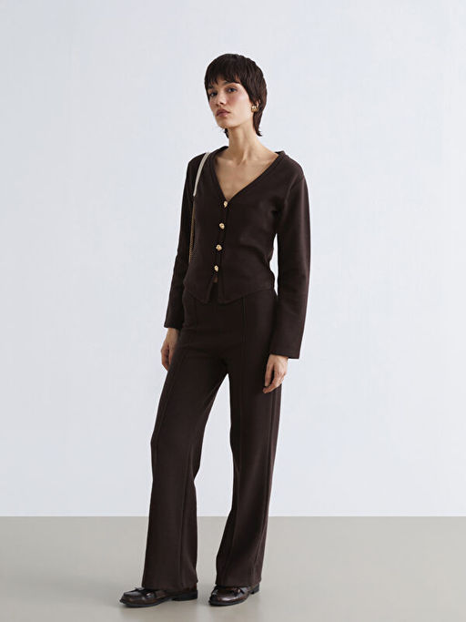 V Yaka Kad?n Triko H?rka