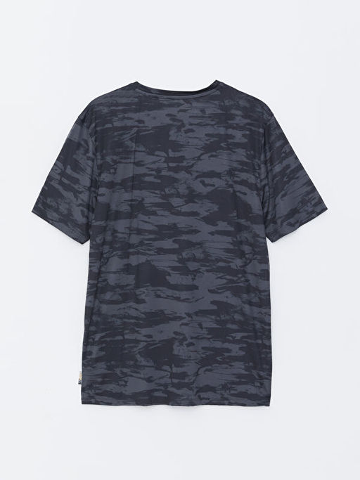 Bisiklet Yaka K?sa Kollu Real Madrid Bask?l? Erkek Taraftar Ti??rt - Waikiki фото 2