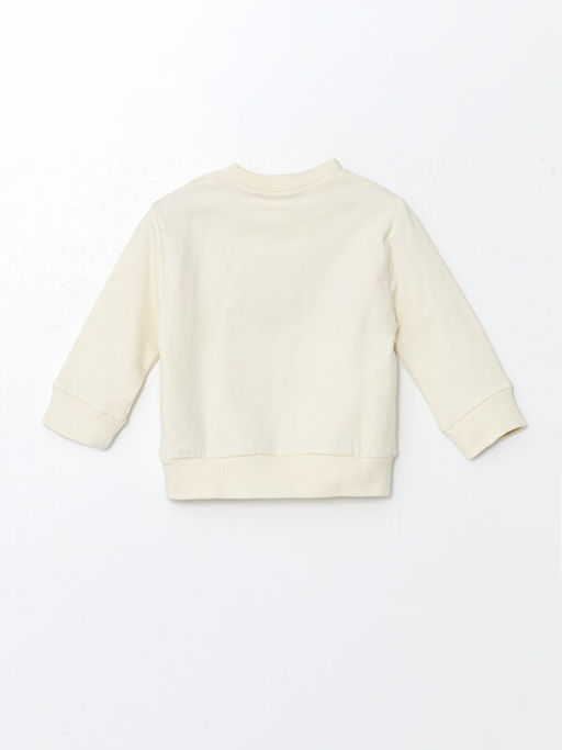 Bisiklet Yaka Uzun Kollu Bask?l? Erkek Bebek Sweatshirt ve E?ofman Alt 2li Tak?m - Waikiki фото 3