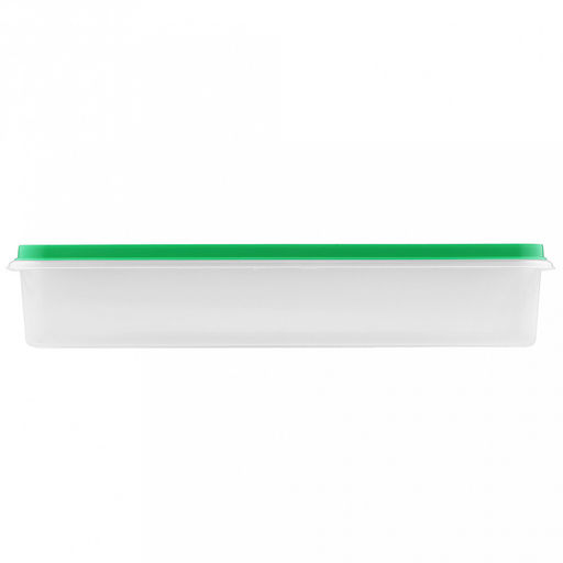 Контейнер пластмассовый Стандарт 2,7л, 32х18,5х6см, полипропилен, прямоугольный, зеленый (Россия) - Домашняя мода фото 3