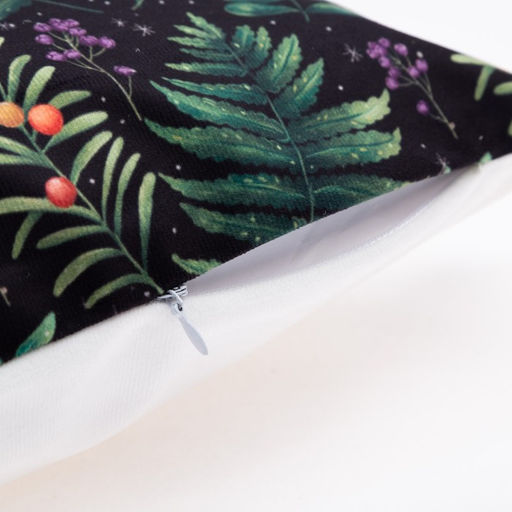 Наволочка декоративная «Этель. Папоротник», 40×40 см, велюр