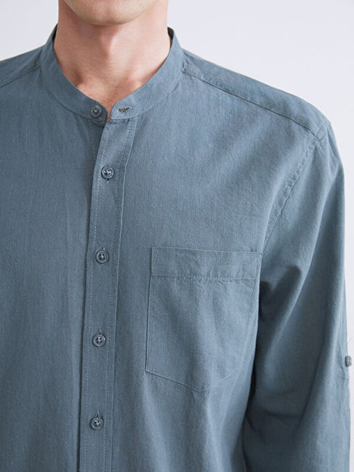 Regular Fit Uzun Kollu Poplin Erkek G?mlek