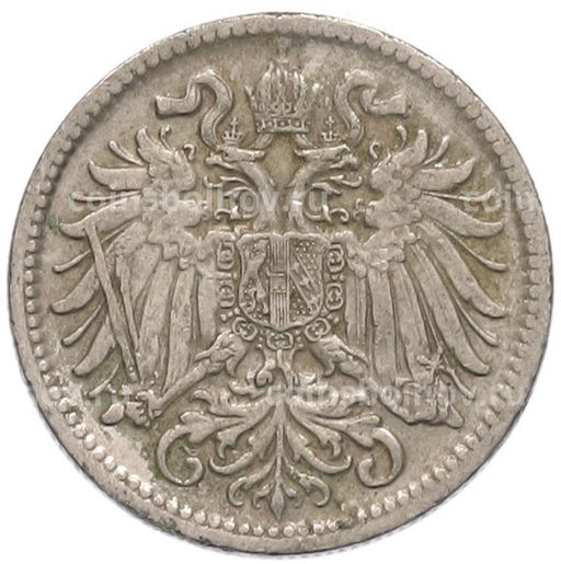 Монета 10 геллеров 1909 года Австрия