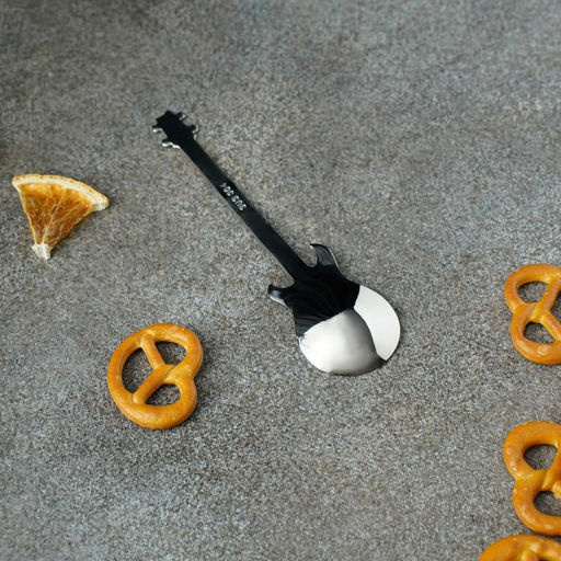 Ложка десертная из нержавеющей стали Magistro Гитара, длина 12 см, цвет серебряный фото 5