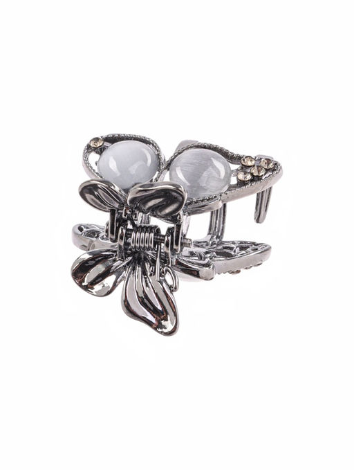 Цена за 6 шт. Крабик для волос «Ширли стиль», бабочка, 2.5 см, чёрный