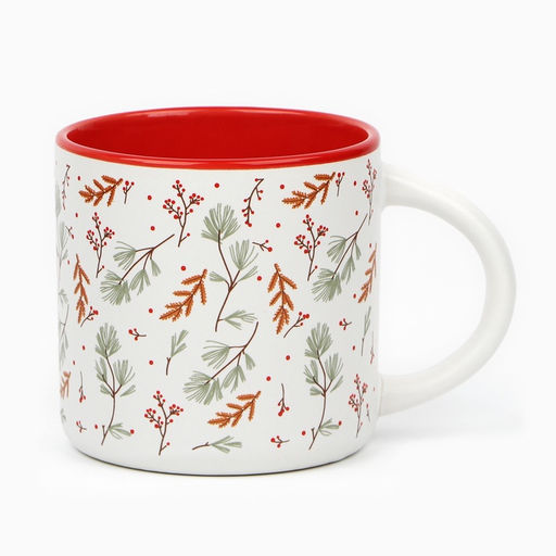 Кружка керамическая, новогодняя «Лесная сказка», 380 мл