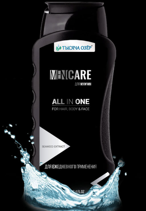 Тысяча озёр Шампунь-Гель "FOR MEN" с экст.водорослей 250мл.(20)