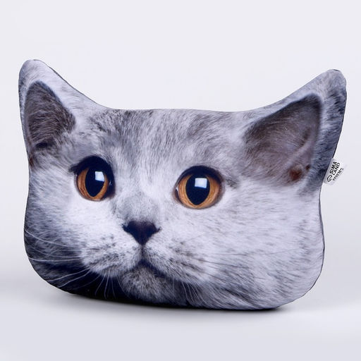 Подушка декоративная антистресс, кот «Британец»