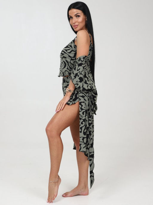 732-ХП ЖЕНСКИЙ КОМПЛЕКТ ТРОЙКА (Разводы хаки) - А-дина фото 4