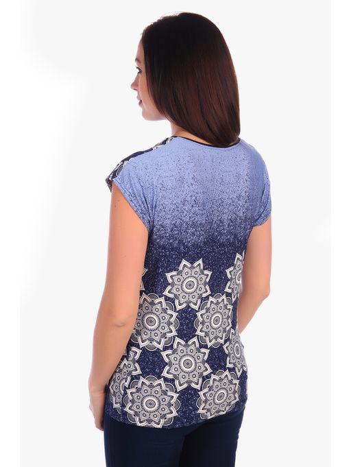 Деми футболка женская (голубой)* - Lovetex фото 3