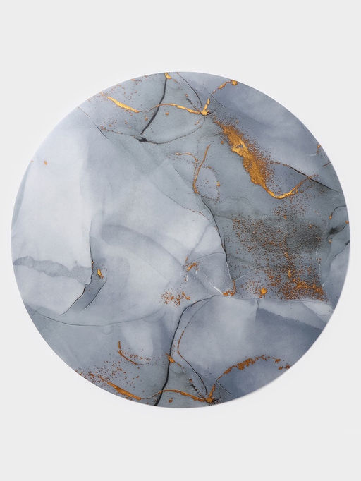 Цена за 12 шт. Салфетка сервировочная на стол Камень, d=38 см, цвет серый - Simaland фото 6