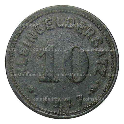 10 пфеннигов 1917 года Германия  Нотгельд Айслебен