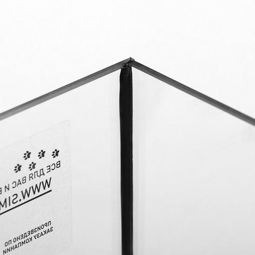 Аквариум Прямоугольный «Атолл» с крышкой, 40 литров, 55×21×35/40 см, чёрный