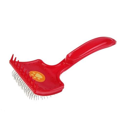 Щётка - пуходёрка средняя жесткая с каплями, основание 59 х 49 мм, розовая - Пижон фото 5