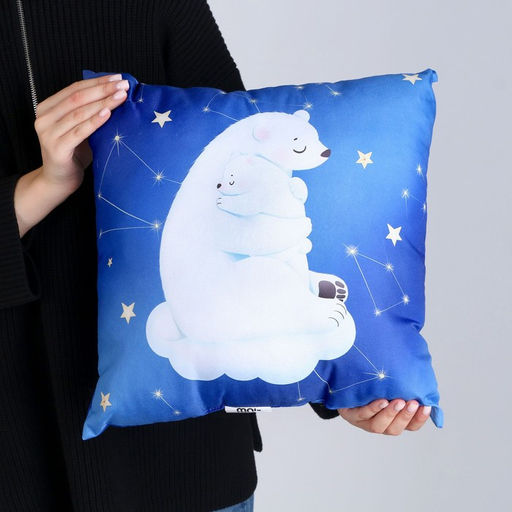 Подушка квадратная Медведица и малыш - Mni mnu фото 6