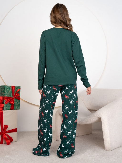 Новогодняя женская пижама с брюками - Binita фото 13