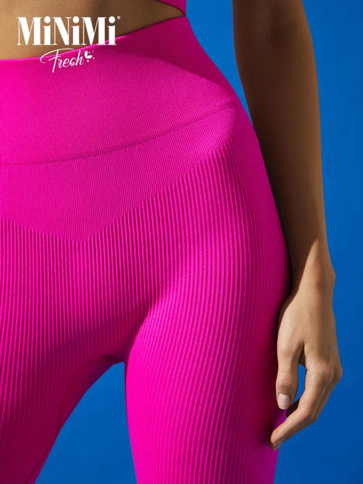 НОВИНКА!!! Леггинсы Minimi Mi 2911As Fresh в рубчик (кашкорсе) фото 4