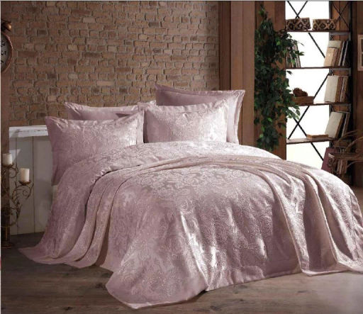 Покрывало EFOR (Gardines) с наволочками GUL 240*260 пудровый PUDRA