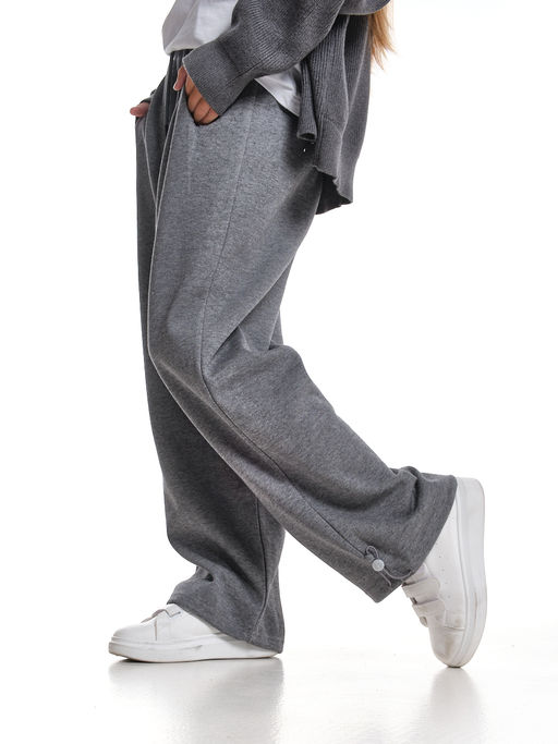 Брюки для девочки 33-7494 серый - Mini maxi фото 2