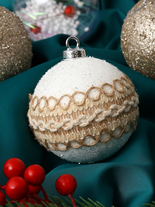 Ёлочные игрушки Орсон, шары новогодние, d=8 см, 9 шт., люкс - Зимнее волшебство фото 5