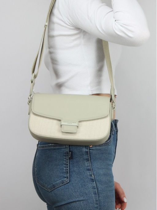 Сумка женская искусственная кожа DJ-СМ 7382-FAIR GREEN, 1отд, плечевой ремень, зеленый SALE 263904 - Adelia фото 9