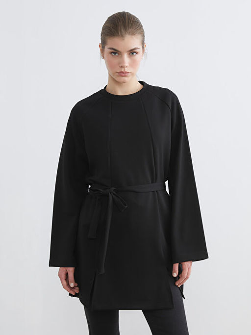 Bisiklet Yaka Kad?n Sweatshirt Tunik