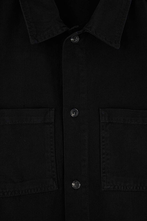 Siyah _n_ Cepli Gabardin Regular Fit %100 Pamuklu Erkek Dokuma G_mlek Ceket TMNAW27GO00019 - Trendyolmilla фото 2