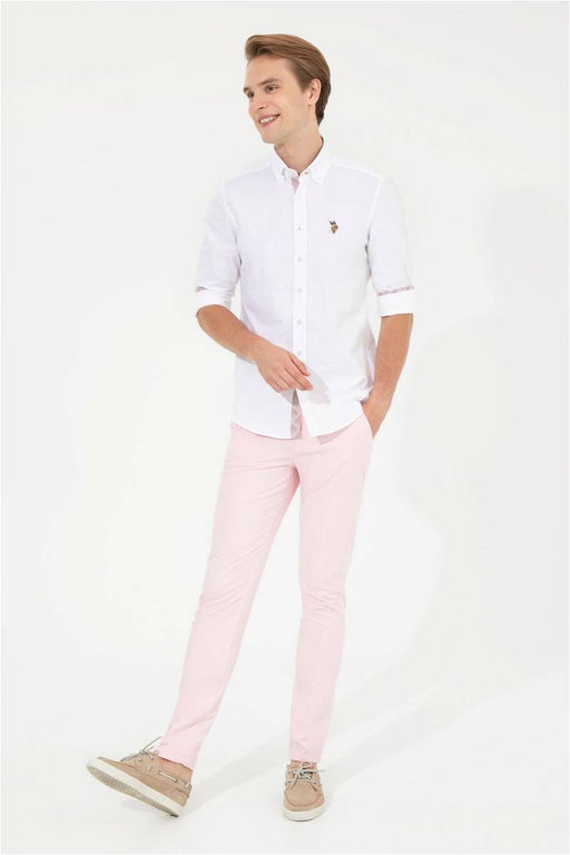 U. S. Polo Assn / Мужские розовые брюки из плотной ткани - U.s. polo assn фото 10