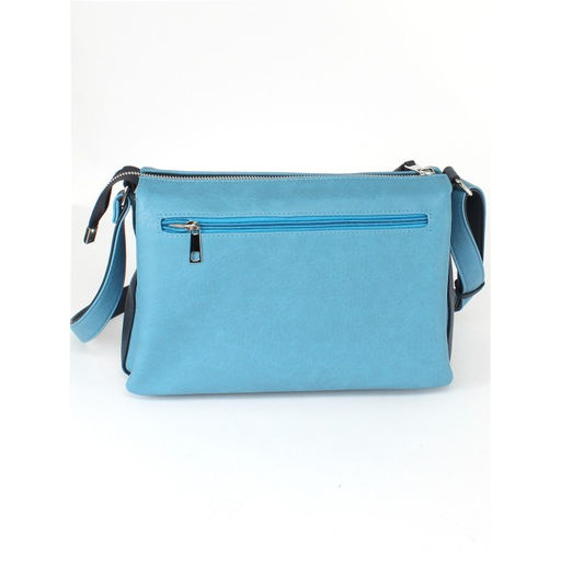 Сумка женская искусственная кожа ADEL-230/4в/ММ, 5отд. плеч/рем. синеголубой 259190 - Adelia фото 2