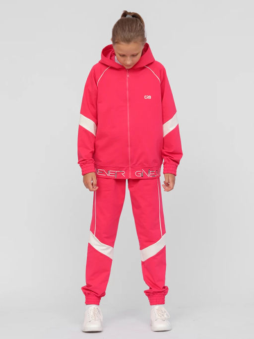 CRB wear/FWXW 90036-25 Комплект женский (толстовка, брюки),малиновый/Ex.Cherubino  фото 2