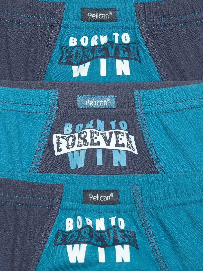 Уценка Pelican 3шт. в упаковке BULB3279(3) трусы для мальчиков фото 2