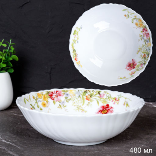 Тарелка глубокая суповая 480 мл 155 мм / TW-60 (7133) /уп 6/72/ Весенняя - Галеонтрейд фото 2