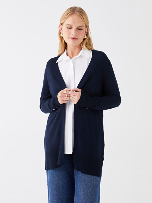 ?al Yaka D?z Uzun Kollu Kad?n Triko H?rka