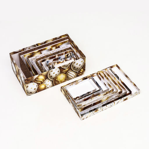 Набор коробок 10 в 1 С днём рождения!, золотой, 32,5 х 20 х 12,5 -12 х 7 х 4 см - UPAK LAND фото 8