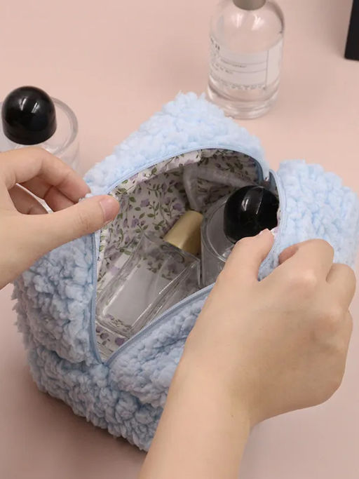 Kristaller Косметичка женская плюшевая Тедди, голубой