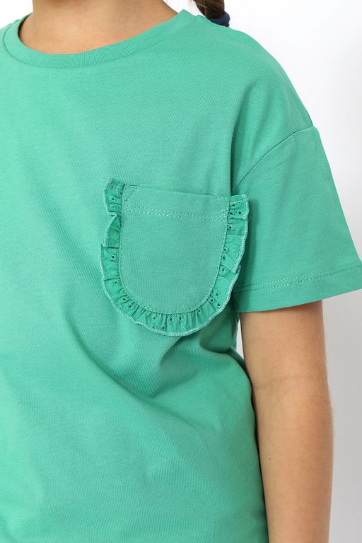 CRB wear/ CSKG 63794-37-397 Футболка для девочки,зеленый/Ex.Cherubino  фото 5