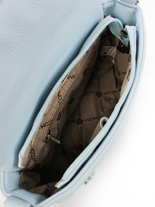 LACCOMA сумка Молли-Y2005-голубой эко кожа хлопок фото 6